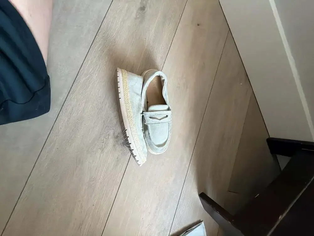Zara Kids Suede Penny Loafer Espadrilles